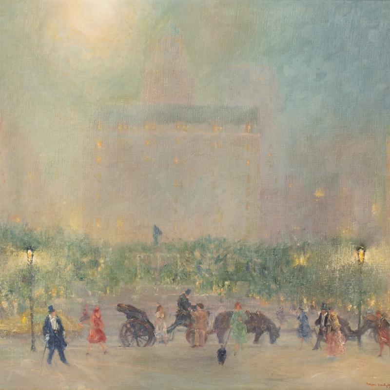 Johann Berthelsen, Summer Evening, The Plaza, New York City, 1948