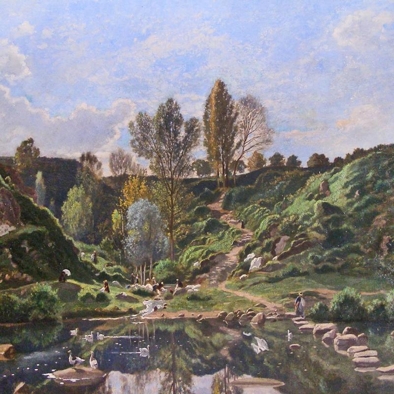 Louis Herisson, Barbizon Landscape