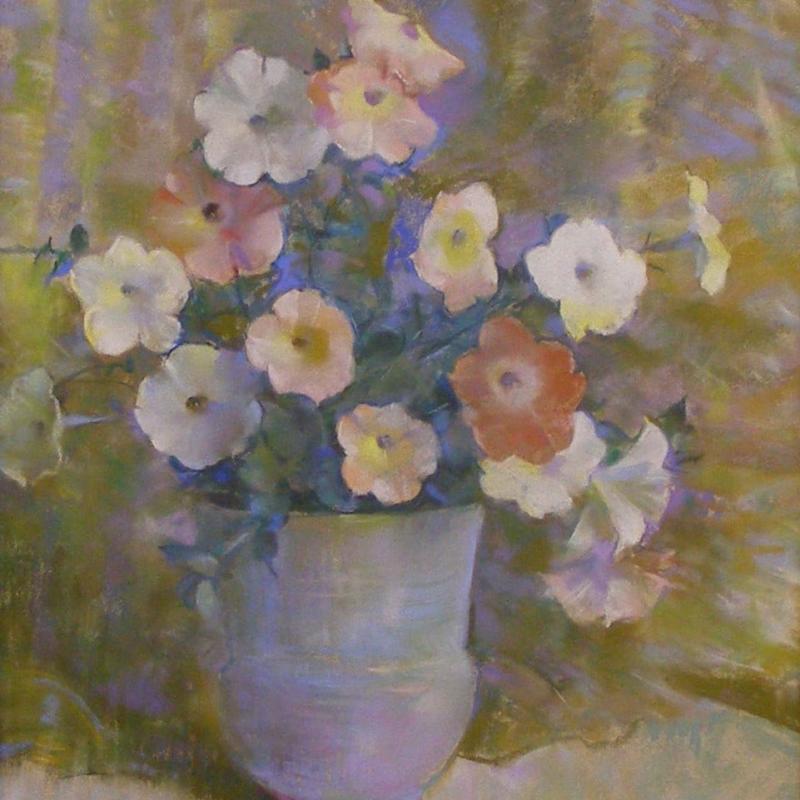 Laura Coombs Hills, Pink and White Petunias