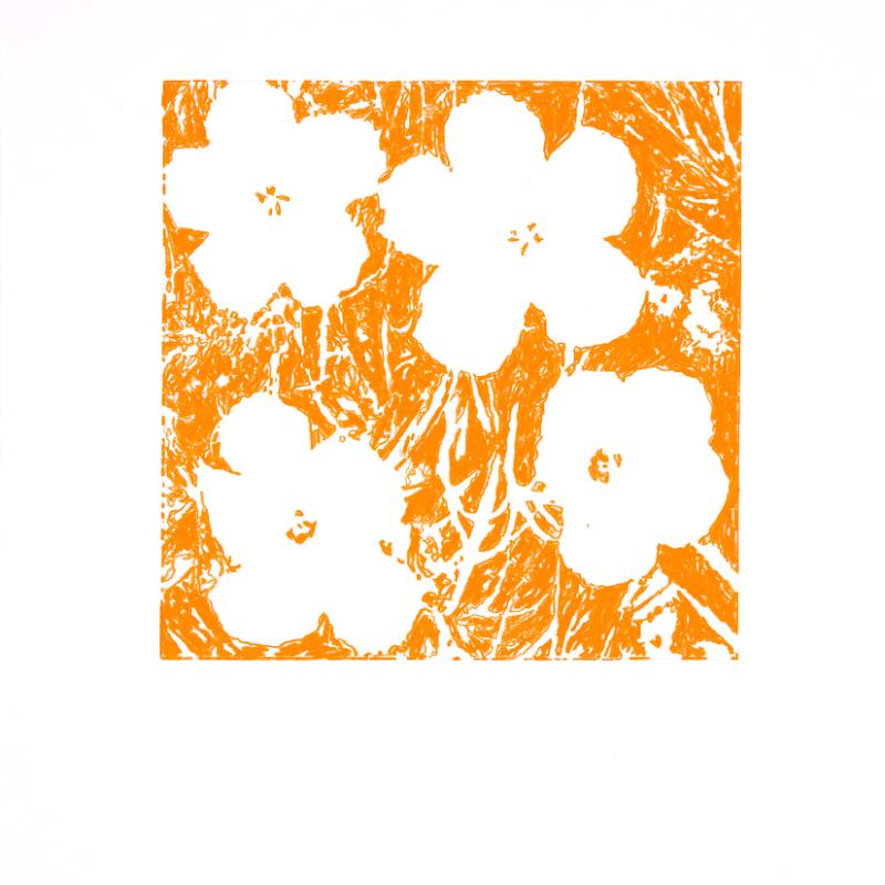 John Zinsser, After Andy Warhol, Flowers, 1964 (Orange Version), 2011