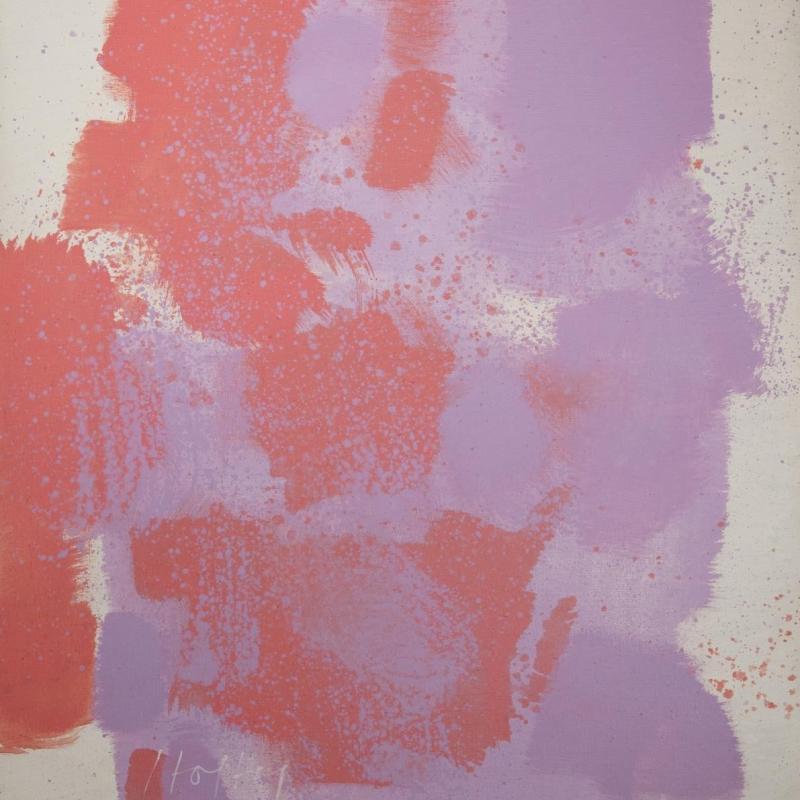 Carl Holty, Red, Purple, White #58, 1970