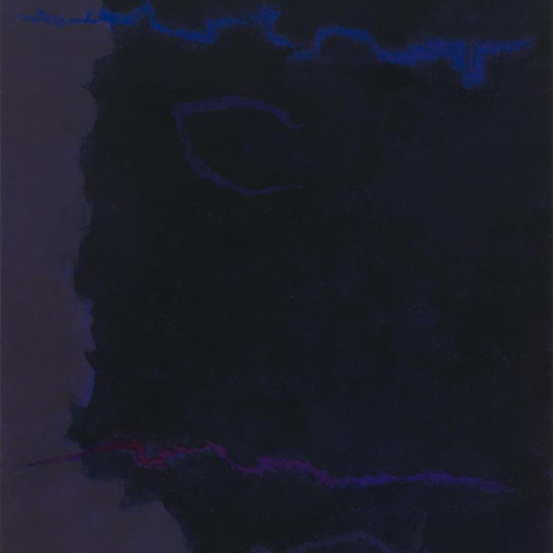 Theodoros Stamos, Infinity Field, Lefkada Series, “dark”, 1980