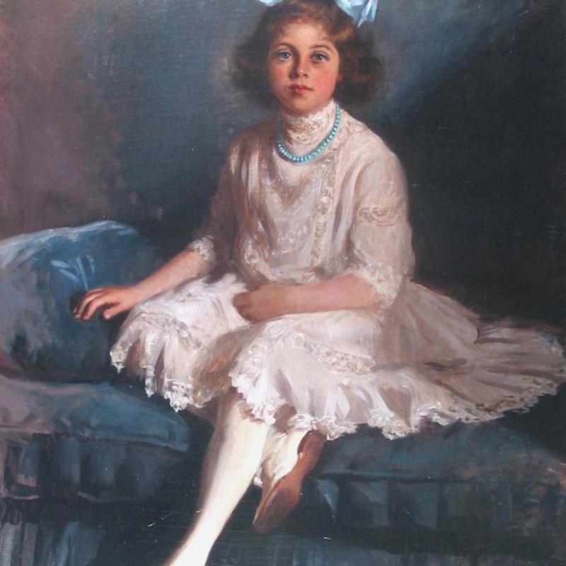 Ellen Emmet Rand, Young Girl in Blue and White, 1909