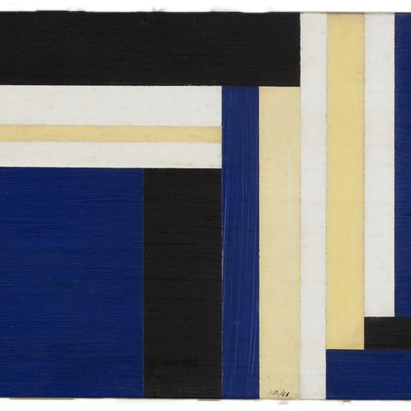 Ilya Bolotowsky, Blue Horizontal, 1968