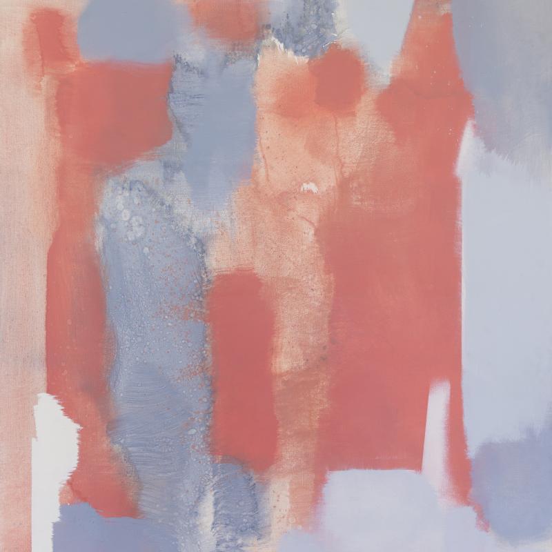 Carl Holty, Red, Gray #4, Circa 1969