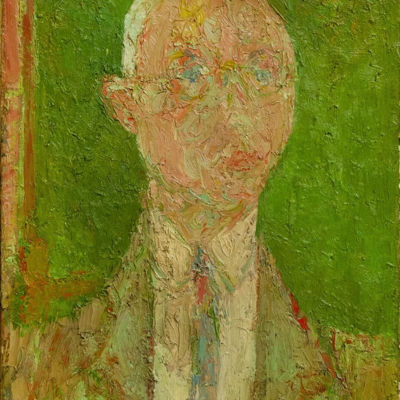 André Cottavoz, Portrait of Mark Rosenhaft, 1955