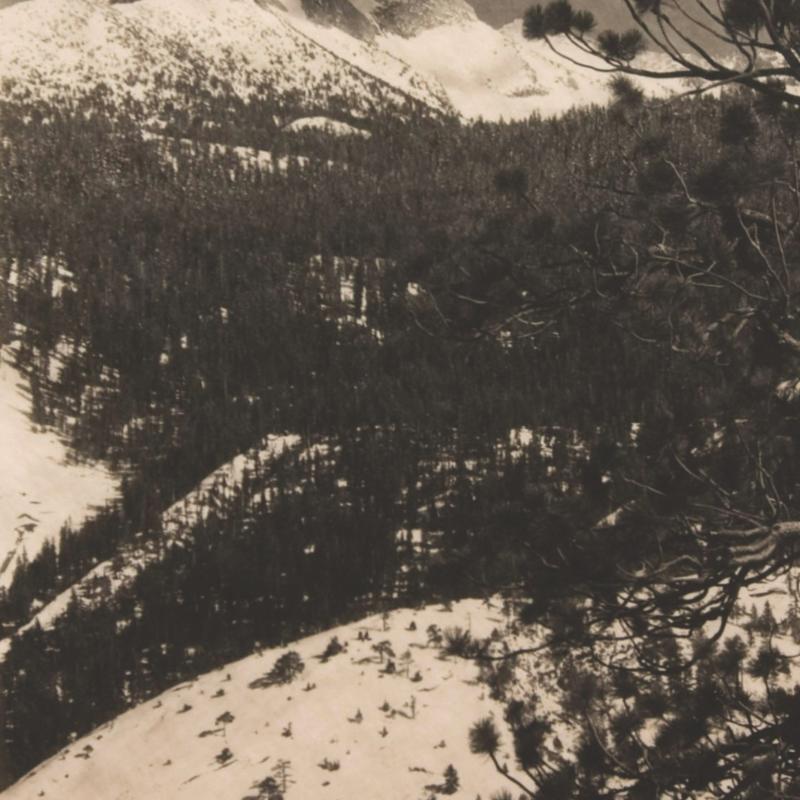 Ansel Adams, Mt. Galen Clark, Circa 1920s, printed 1927