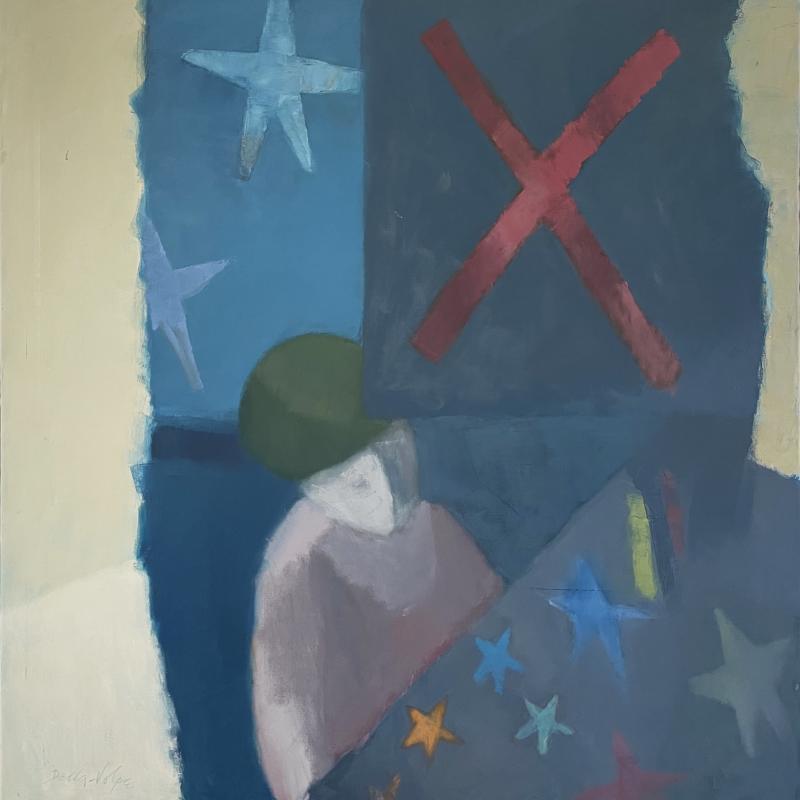 Ralph Della-Volpe, Woman with Flag, 1962