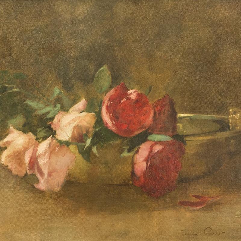 Soren Emil Carlsen, Roses in a Copper Bowl, 1893