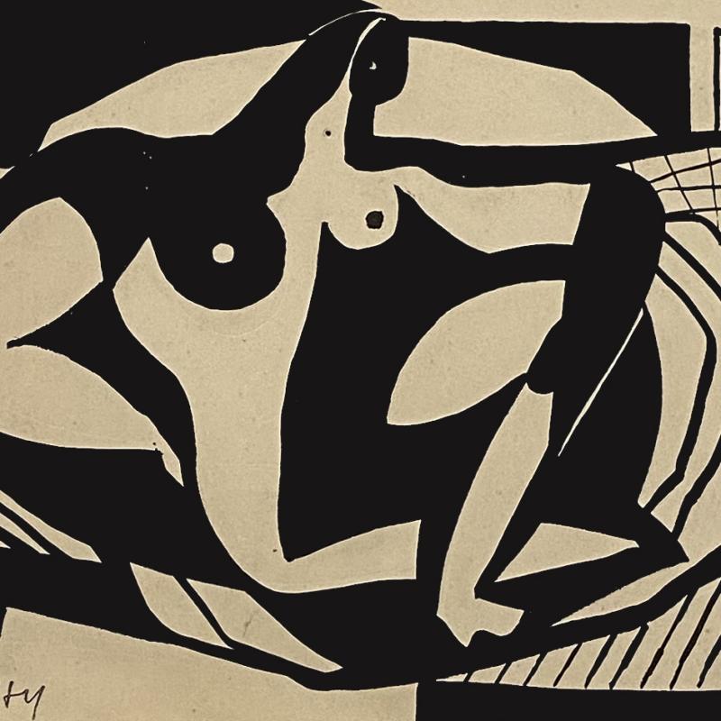Carl Holty, Dessin #5, 1931