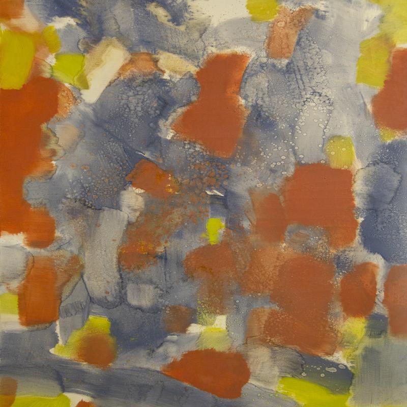 Carl Holty, Red, Yellow, Blue, Gray, 1971