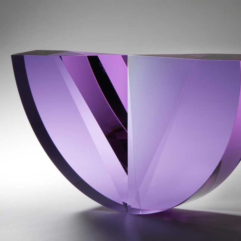 Tomas Brzon, Purple Tapered Semicircle, 2018