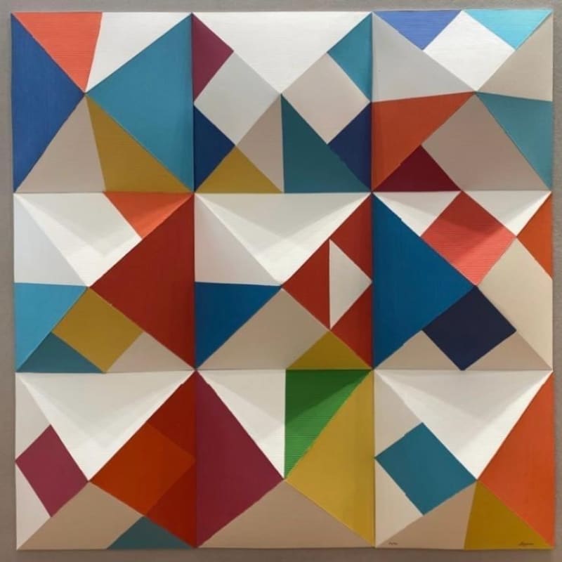 Yaacov Agam, Color Nines, 1984, SOLD