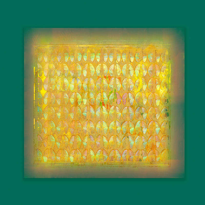 Jens-Christian Wittig, Fluttering Lights Gold-Green, 2021