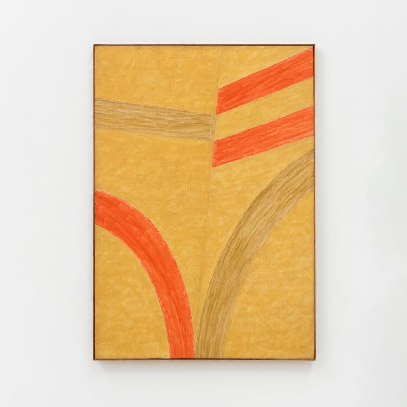 Alfredo Volpi, Sem título (Abstração com arcos e faixas) [Untitled (Abstração com arcos e faixas)], meados da década de 1970 [mid 1970’s]