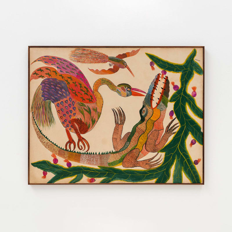 Chico da Silva (Francisco Domingos da Silva), Pássaro e dragão [Bird and dragon], Final da década de 50 [Late 50's]