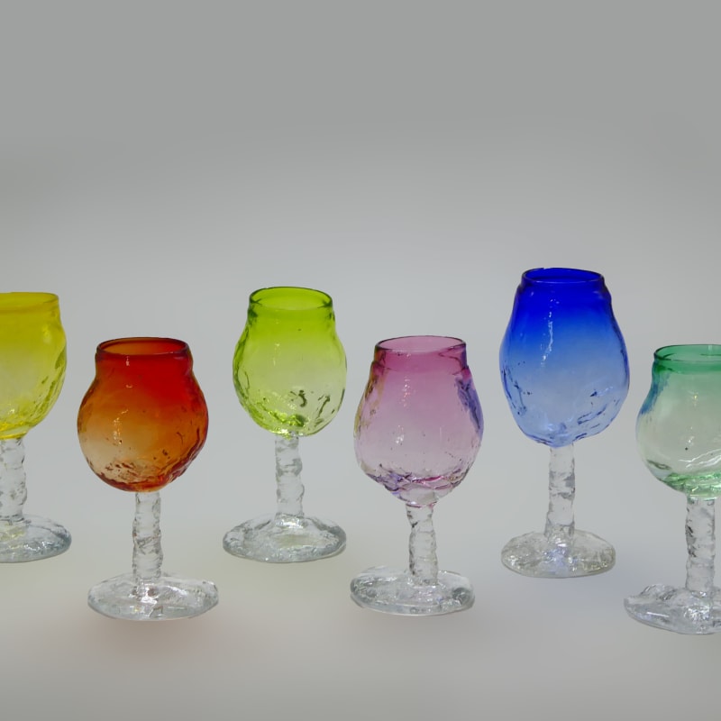 Bernard Heesen, Set of 6 Wine/Water Goblet, 2024