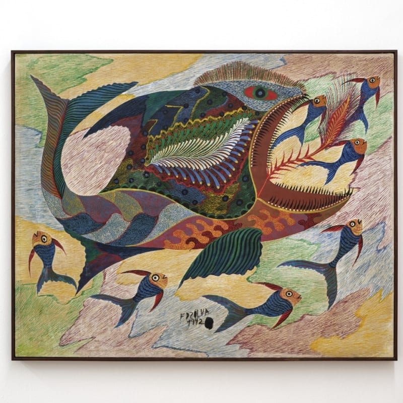Chico da Silva 奇科·达·西尔瓦, Untitled (fish) 无题（鱼）, 1972
