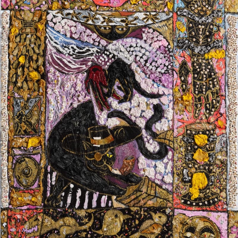 Wenjue 文爵, Studies for S.E.A(Supercalifragilisticencyclopedia): Meteorologist & Puss in Boots 宇宙百科全书习作: 穿靴子的猫与气象学家 , 2023
