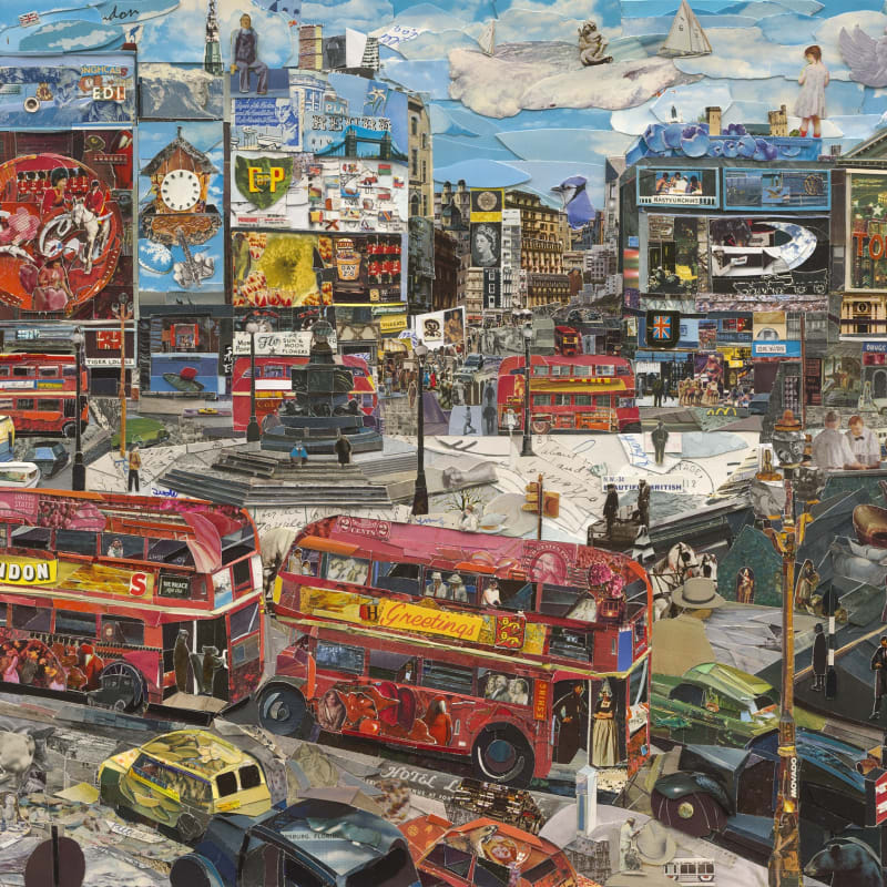Vik Muniz, Piccadilly Circus (Postcards from Nowhere), 2014