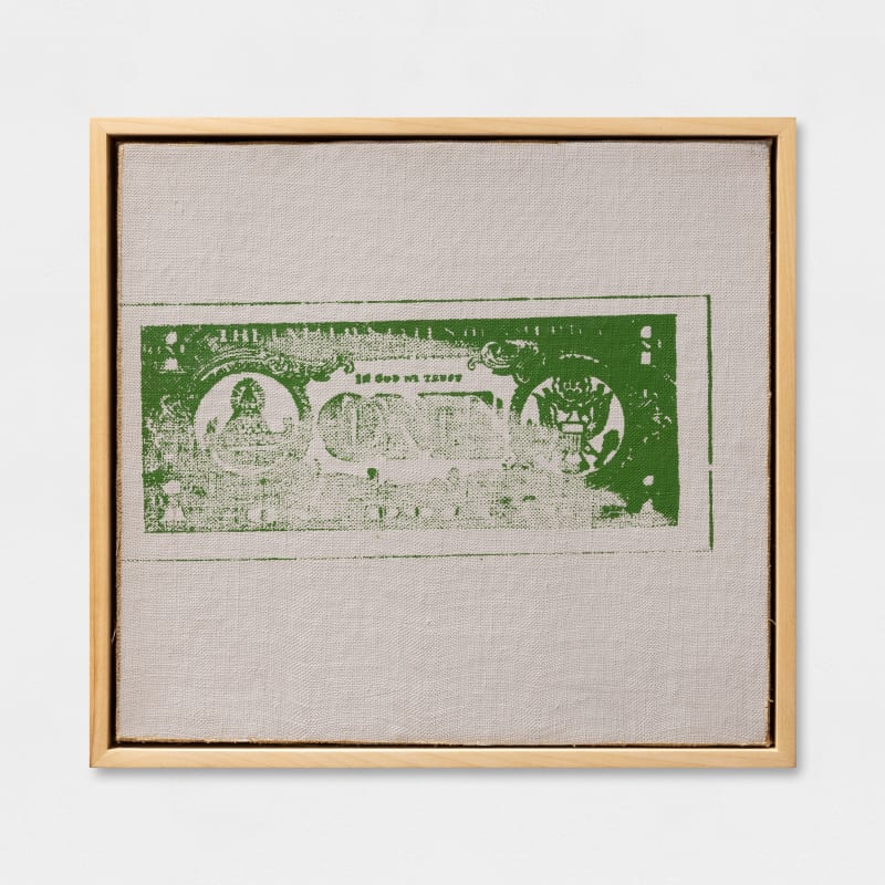 Andy Warhol, One Dollar Bill (Back), 1962