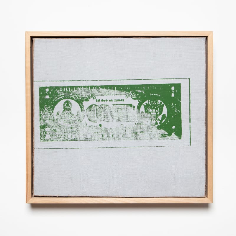 Andy Warhol, One Dollar Bill (Back), 1962