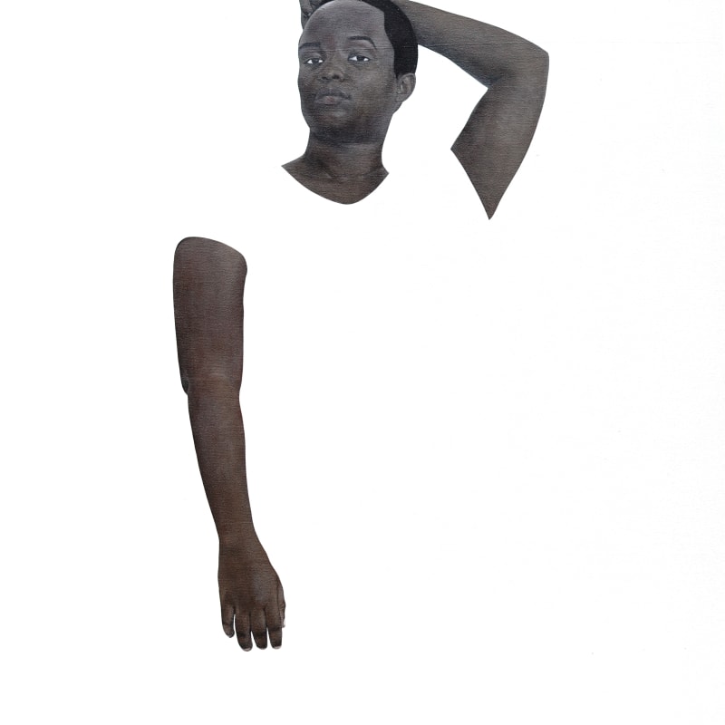 Sungi Mlengeya  Hush, 2022  Acrylic on canvas  200 x 150 cm