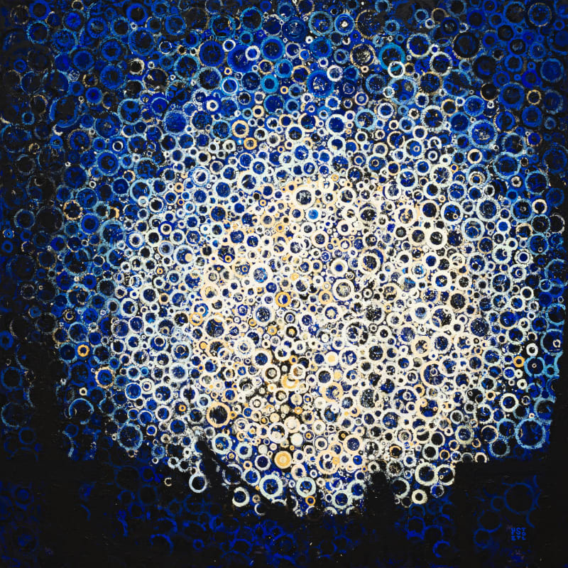 Randall Stoltzfus  Moonrise, 2019  Acrylic dispersion on polymer canvas  48 x 48 in