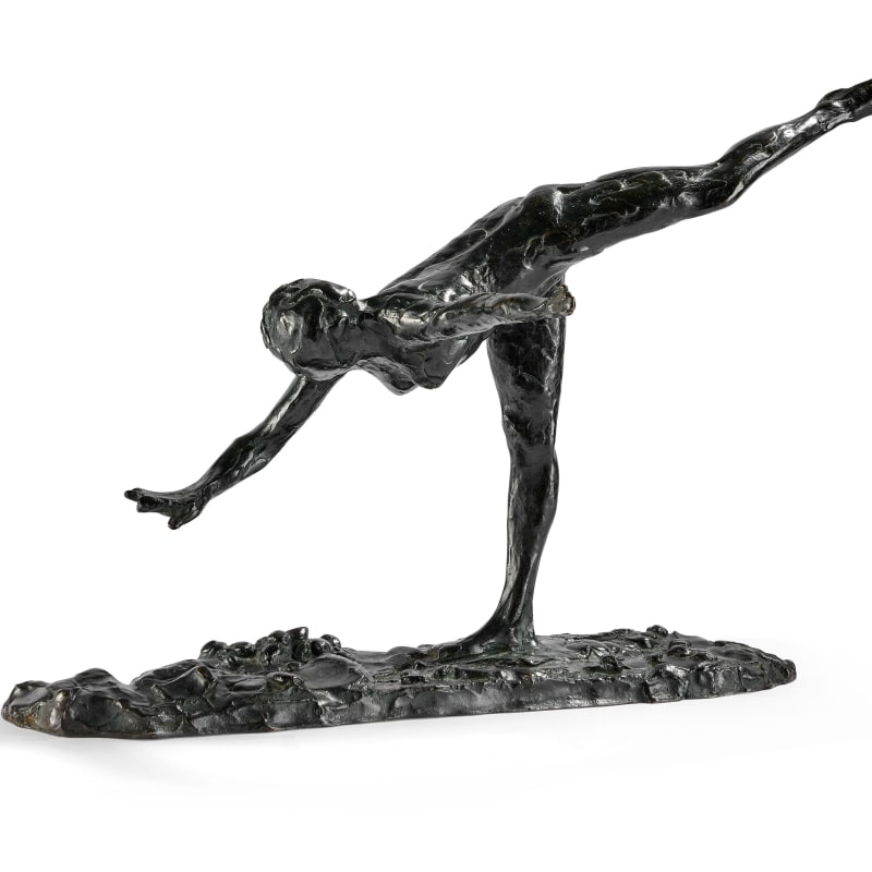 Danseuse, arabesque ouverte sur la jambe droite, bras droit à terre, Modern & Contemporary Evening Auction, 2022