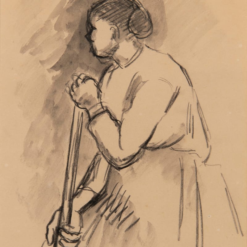 Camille Pissarro, Étude de paysanne, c.1885