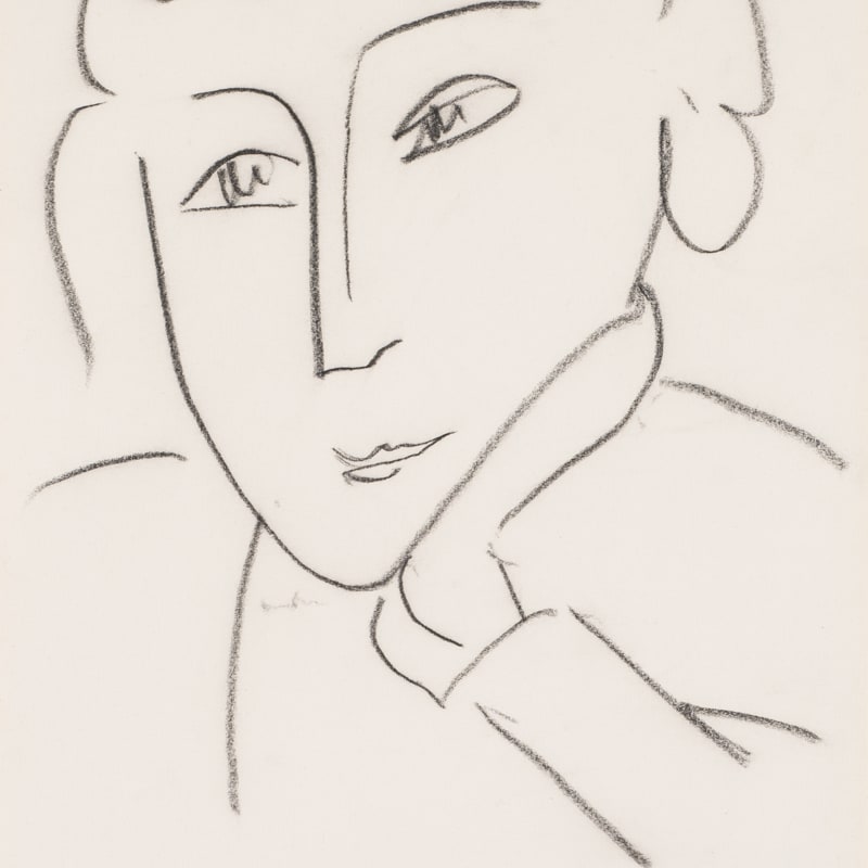 Henri Matisse, Head of a Woman, Leaning on Her Left Hand, 1952