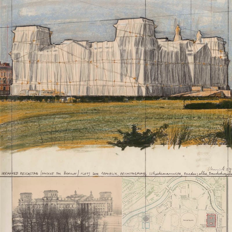 Christo and Jeanne-Claude, Wrapped Reichstag (Project for Berlin), 1979