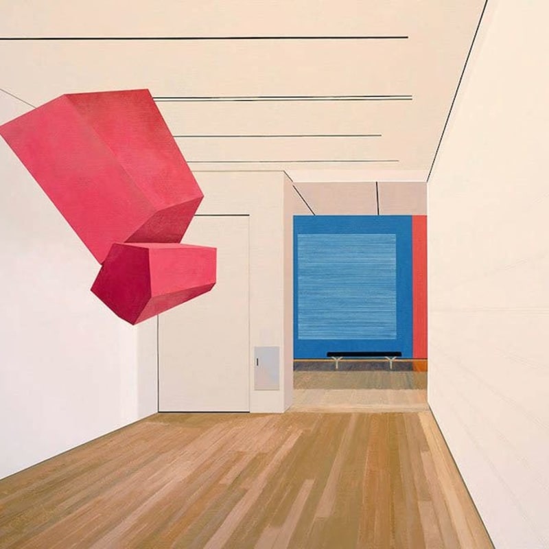 Sarah McKenzie, Suspension (Yale University Art Gallery with Sol Lewitt and Joel Shapiro, 2018), 2019