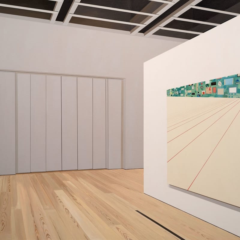 Sarah McKenzie, Exhibition Space (Whitney Museum with Laura Owens, 2018), 2020