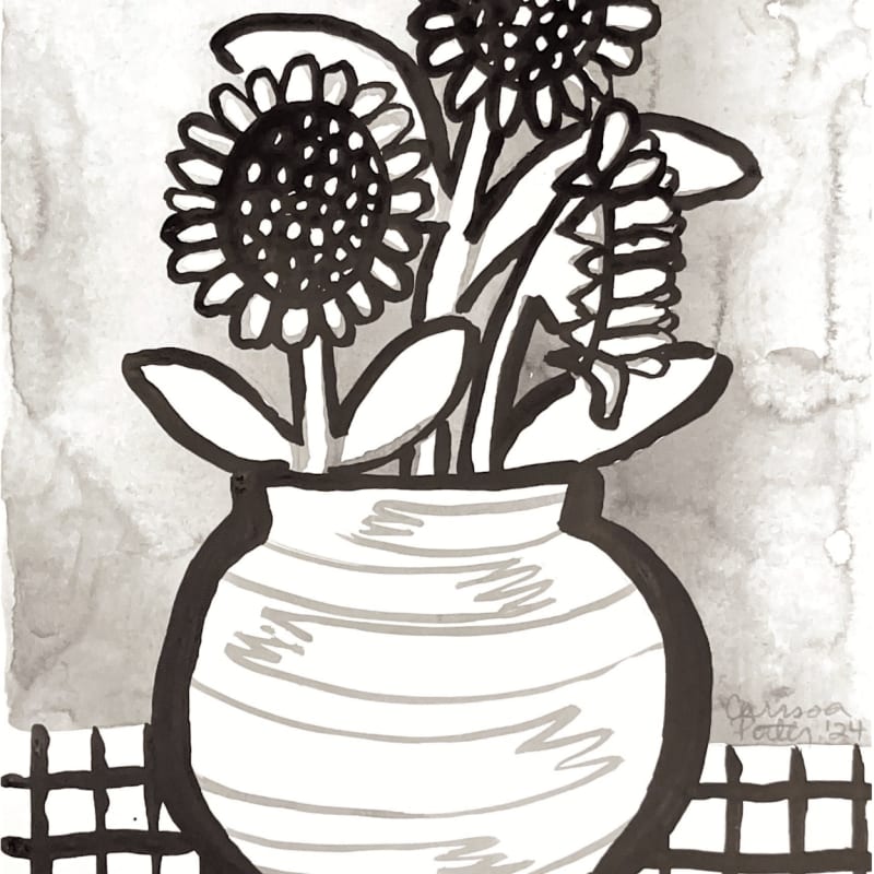 Carissa Potter, Sunflower Pot, 2024