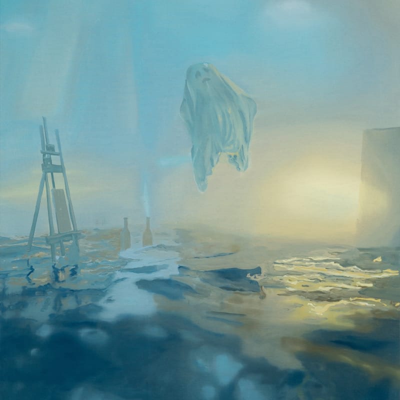 Gabriel Abrantes, Ghost floating in studio, 2023