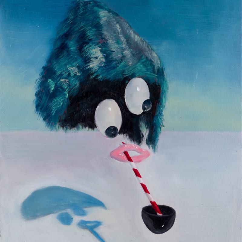 Gabriel Abrantes, Portrait (Drinking with Straw), 2020