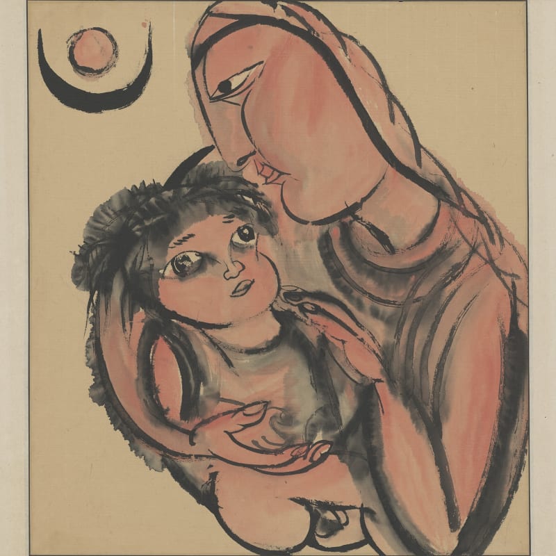 Li Jin 李津, The Tibet Series III: Breastfeeding 西藏组画之三：哺育, 1984
