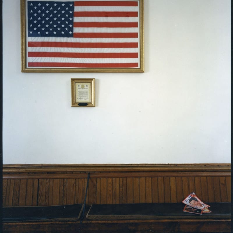 Bruce Wrighton Tioga County Courthouse, Owego, NY Tirage C-print d'époque 20 x 25 cm Dim. papier: 20 x 25 cm