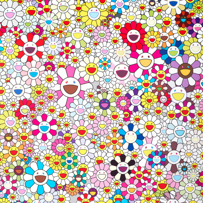 Takashi Murakami (Japanese, b.1962), Flowers Blossoming in This World and the Land of Nirvana, 2014