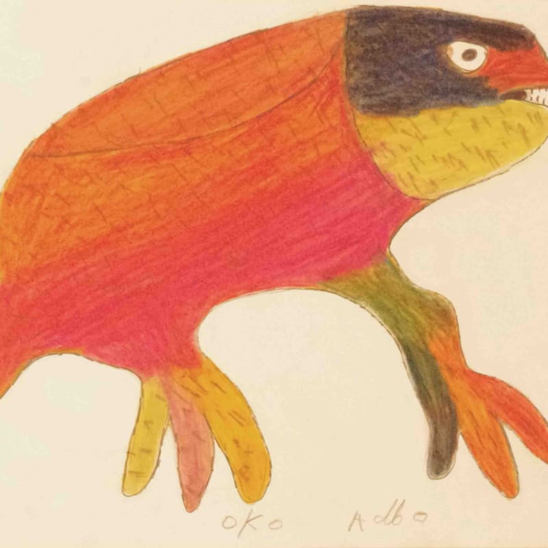 Ataa Oko Sans titre Crayon et crayon de couleur sur papier 29,5 x 42 cm 11 39/64 x 16 17/32 inches