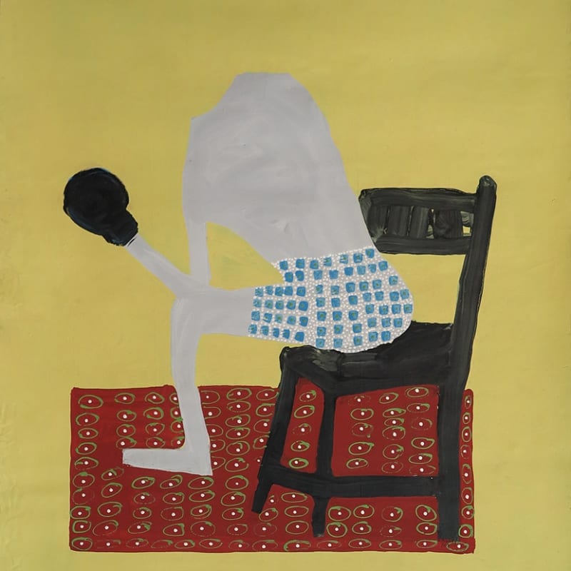 Amadou Sanogo Sans tête (Boxeur) Acrylique sur toile 137 x 112 cm 53,5 x 43,3 in
