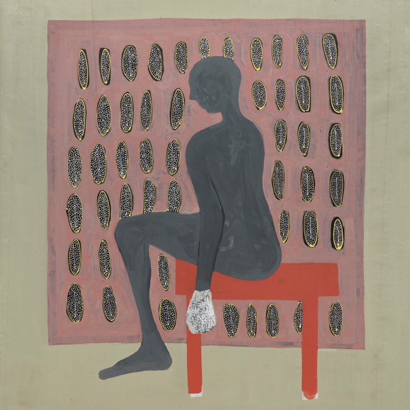Amadou Sanogo Sans titre Acrylique sur toile 166 x 156 cm 65,35 x 61.41 inches