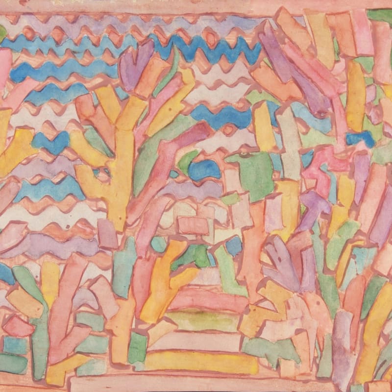 Paul Klee Sans titre aquarelle sur papier double-face 29 x 47,5 cm 12 7/8 by 9 3/4 in.