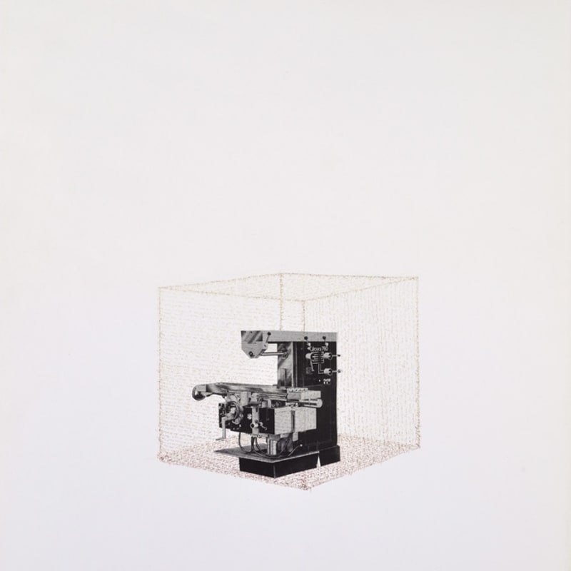 Bernard Heidsieck Machine à mots n° 34 écriture et collage de photographie sur papier 64 x 50 cm (disponible) 3 1/2 in. (available)