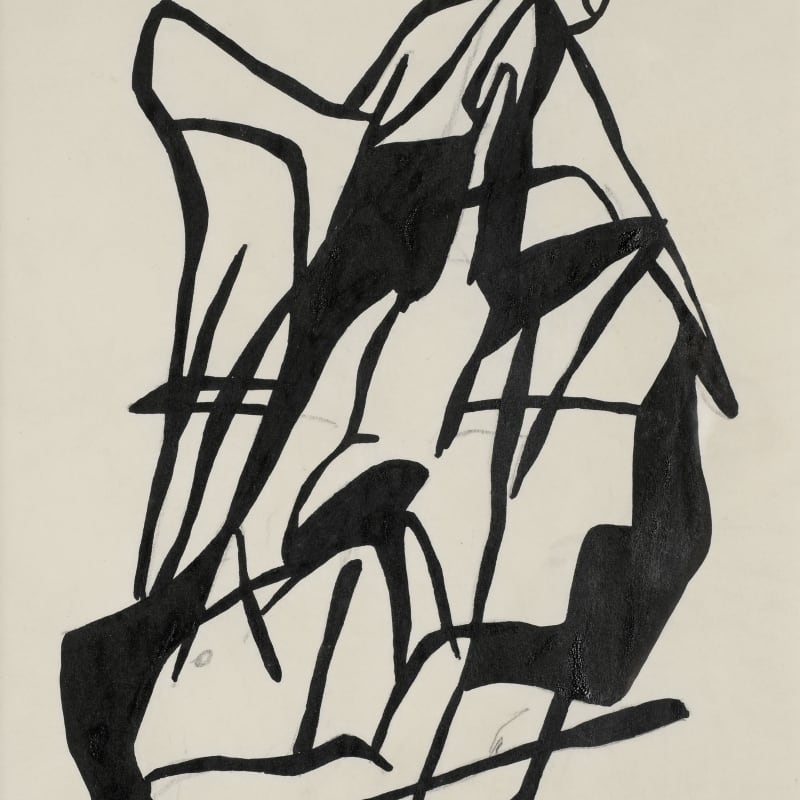 Jean Arp Composition Dada dessin à l'encre sur papier 27,5 x 21,5 cm (disponible) 27,5 x 21,5 cm (available)