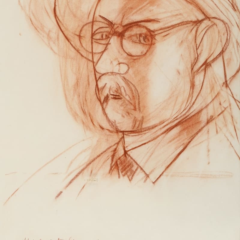 Henri Matisse Autoportrait sanguine sur papier 40,8 x 26,6 cm 6 1/8 x 10 1/2 in.