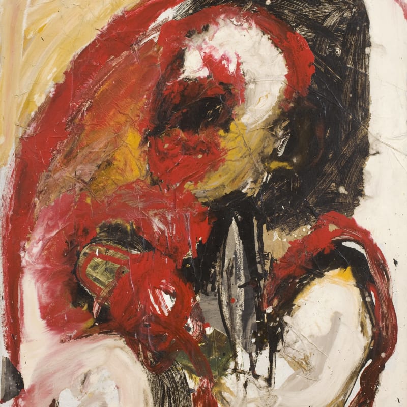 William Crozier  Figure, 1961, c.  Oil on paper on board  82.3 x 73.8 cm  32 3/8 x 29 1/8 in