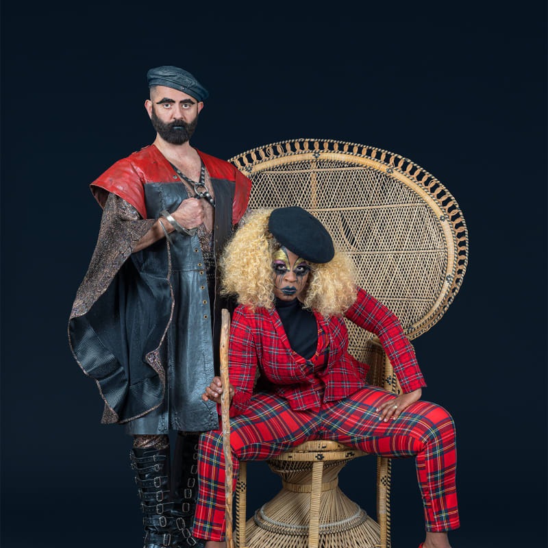 Jamil Hellu, “I am a queer black person. As a descendant of the Southern slave trade, I’m flipping the script of patriarchy,” avows Beatrice Thomas. “Like the Black Panthers, I’m a protector of my community, claiming female power.”, 2019