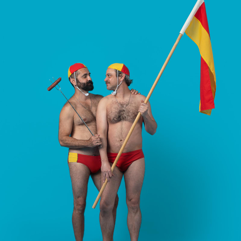 Jamil Hellu, "Growing up in Australia I really felt isolated from the rest of the world. In a sense, there's a feeling of double isolation when you're gay. The sight of the iconic surf lifesavers at Aussie beaches was one of the first images of the male body available, 2018
